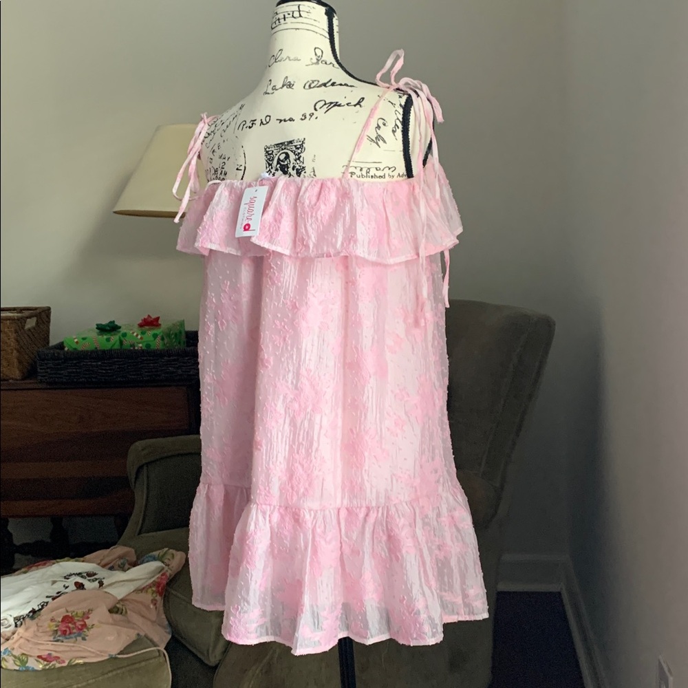 Pink Jacquard Dress - Picture 3 of 6